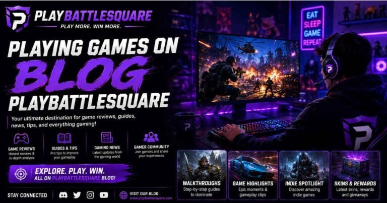 Playing games on blog playbattlesquare