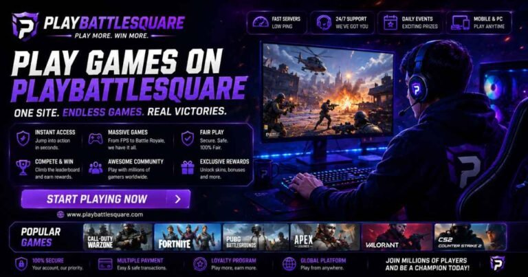 Playing Games on PlayBattleSquare Improve Your Gaming Skills